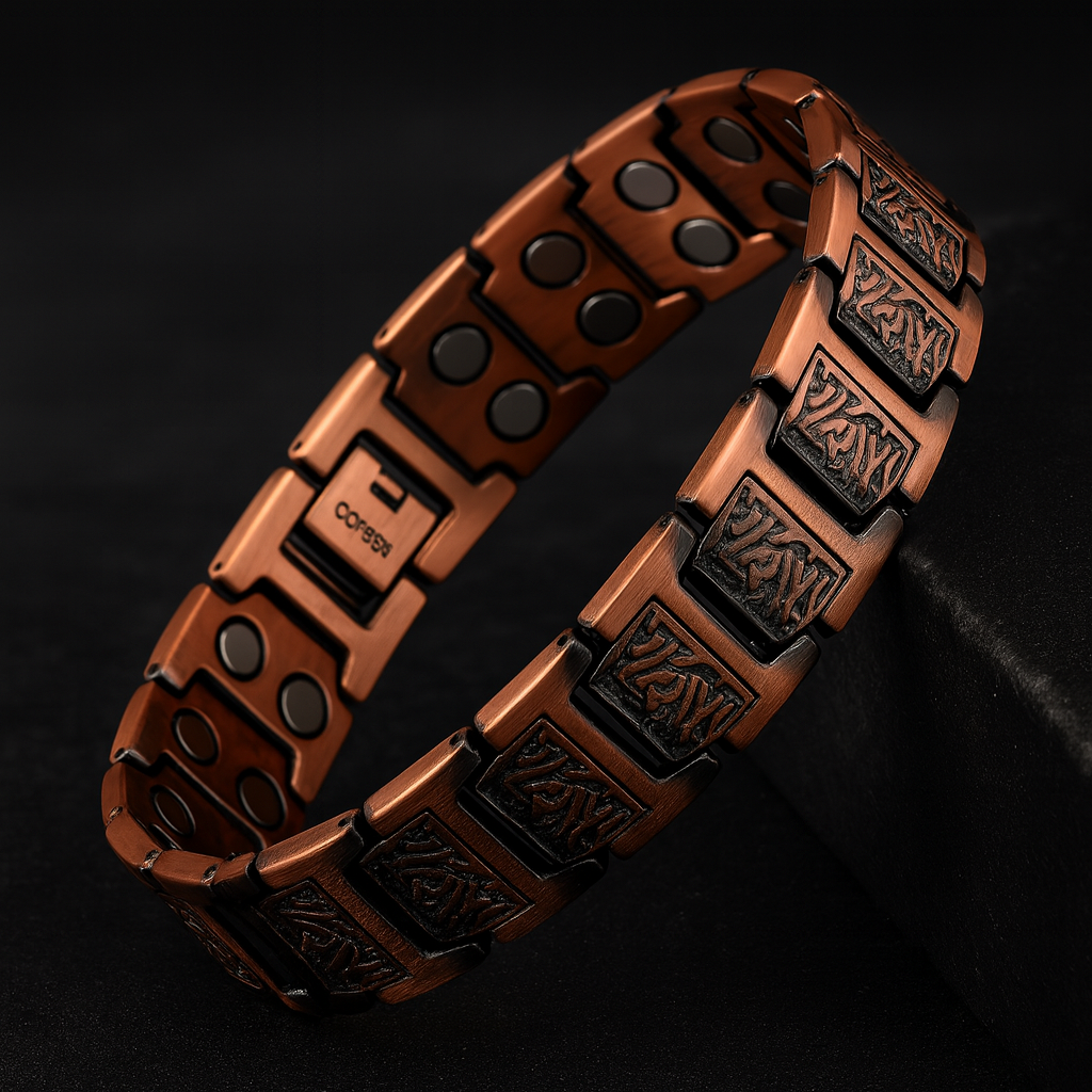 MAGNUMCUFF Ultra Strength Magnetic Copper Bracelet