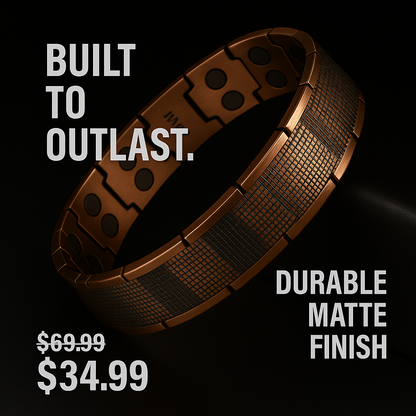 MAGNUMCUFF Ultra Strength Magnetic Copper Bracelet