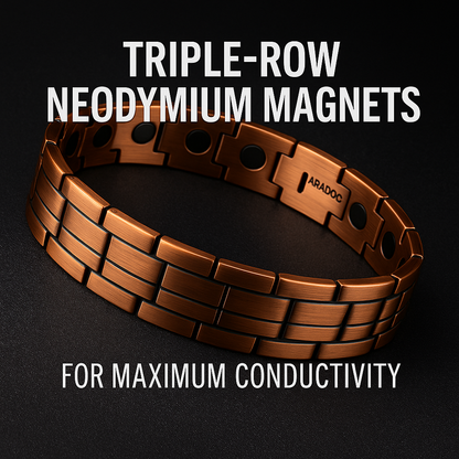MAGNUMCUFF Ultra Strength Magnetic Copper Bracelet