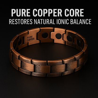 MAGNUMCUFF Ultra Strength Magnetic Copper Bracelet