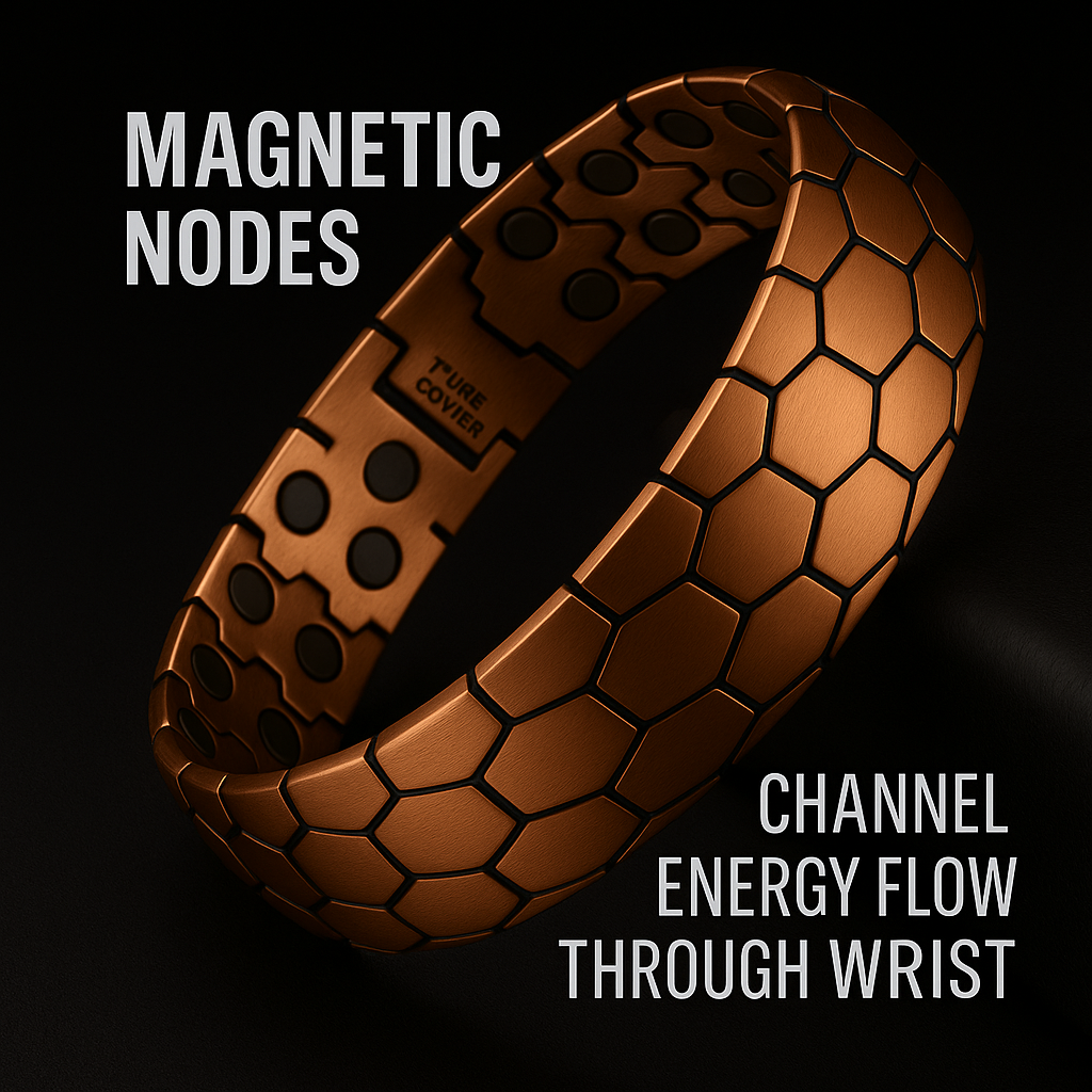 MAGNUMCUFF Ultra Strength Magnetic Copper Bracelet